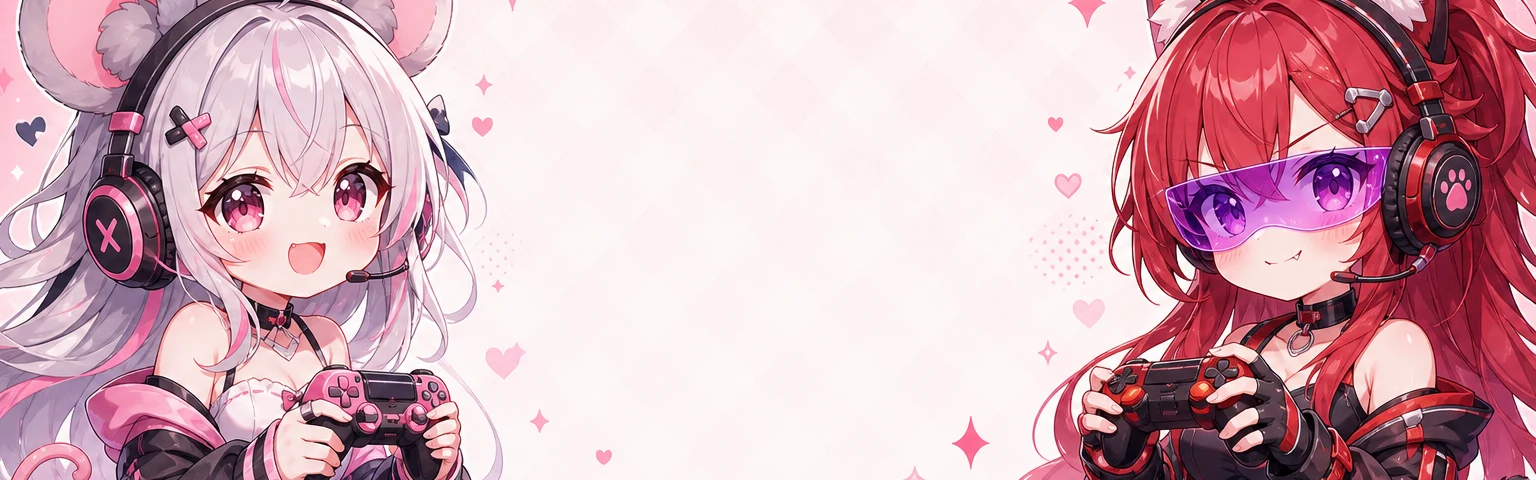 初心纯女电竞原创角色横幅